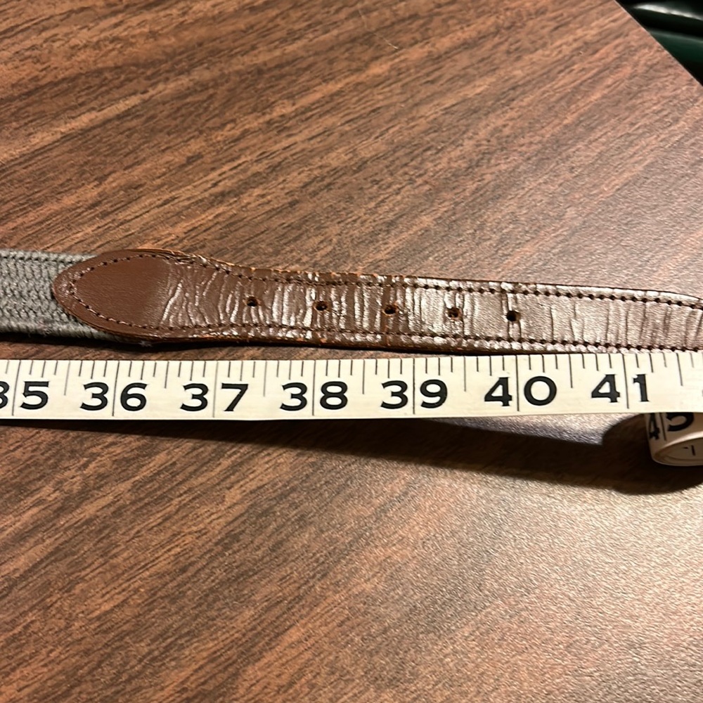 COPY - Leather and Elastic Belt Sz. L